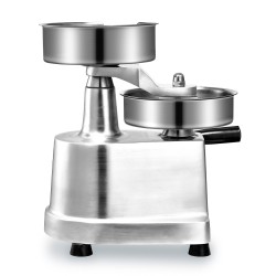 Manuaalinen burgeripihviprässi 150 mm ruostumaton teräskulho 1000 kpl pihvivahtipapereita ammattikeittiöön