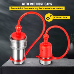 Hydraulinen pikaliitinsarja pallomainen pää teräs 3/8 tuumaa 280 bar 2 sarjaa