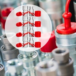 Hydrauliset pikaliittimet 3/4 tuuman runko 3/4 NPT-kierteellä 4 paria karkaistu teräs sinkki-nikkelipinnoite