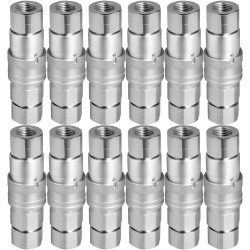 Hydrauliset tasapintaiset pikaliittimet 1 2 runko 1 2 NPT 12 paria karkaistua terästä