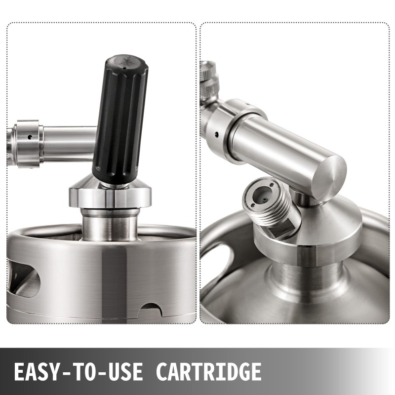 Nitro-kylmäkahvilaite 304-ruostumaton teräs 2 l hana kansi