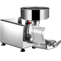 Sähköinen tomaattimylly ruostumatonta terästä 370 watin moottorilla 9 tuumainen aukko 90 160 kilogrammaa tunnissa