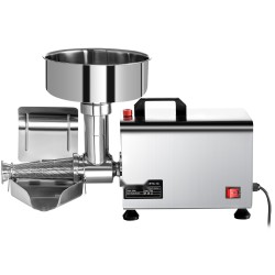 Sähköinen tomaattimylly ruostumatonta terästä 370 watin moottorilla 9-tuumainen aukko 90–160 kilogrammaa tunnissa