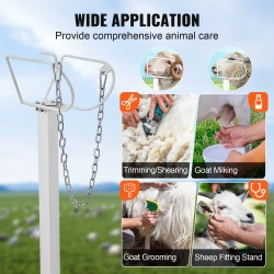 Ruosteenestopinnoitettu rautainen vuohi- ja lammasjalusta 1195x584 mm säädettävä 21–33 tuumaa pääosalla