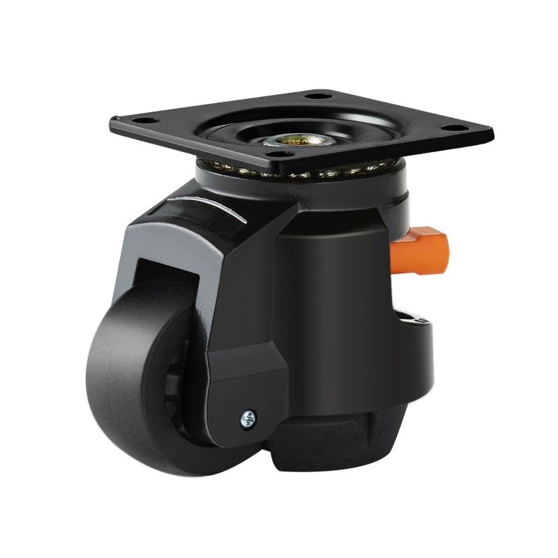 Säädettävät tasauspyörät nailonia 63,5 mm 4 kpl 250 kg pyörää kohti