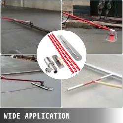 Betonitasoitinsarja mangaaniteräslastalla 1200 x 200 mm säädettävällä sangalla kolmella 1 8 m varrella