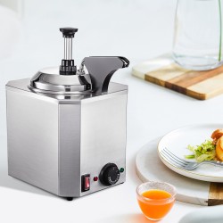 Kastikelämmitin annostelupumpulla ruostumatonta terästä 2,3 l 30–110 °C 10–30 ml