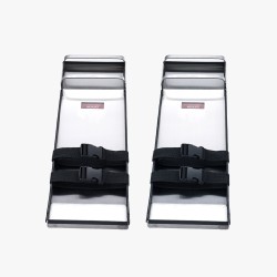 Polvilaudat ruostumattomasta teräksestä 697 x 205 mm pari betonin viimeistelyyn