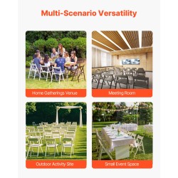 Metallinen taittotuolikärry Q235-rauta 60 tuolia 227 kg kantavuus lukittavat kääntöpyörät mattamusta