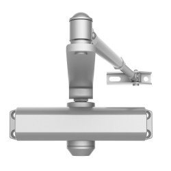 Hydraulinen valualumiini ovensuljin säädettävä enintään 85 kg oville hopea