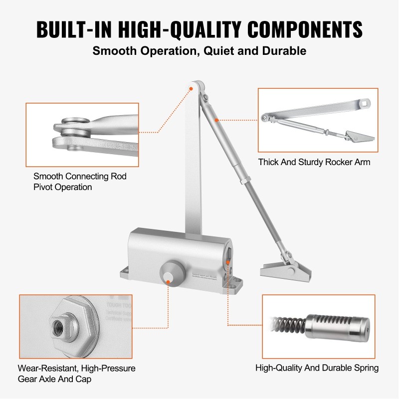 Ovensuljin valettu alumiini hydraulinen säädettävä 45 kg sisä ja ulkokäyttöön