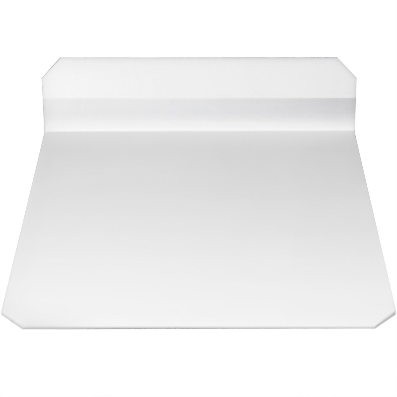 Tärylevyn suojamatto muovinen 48,5 x 49 cm 0,6 cm paksu 2 kiinnitysklipsiä