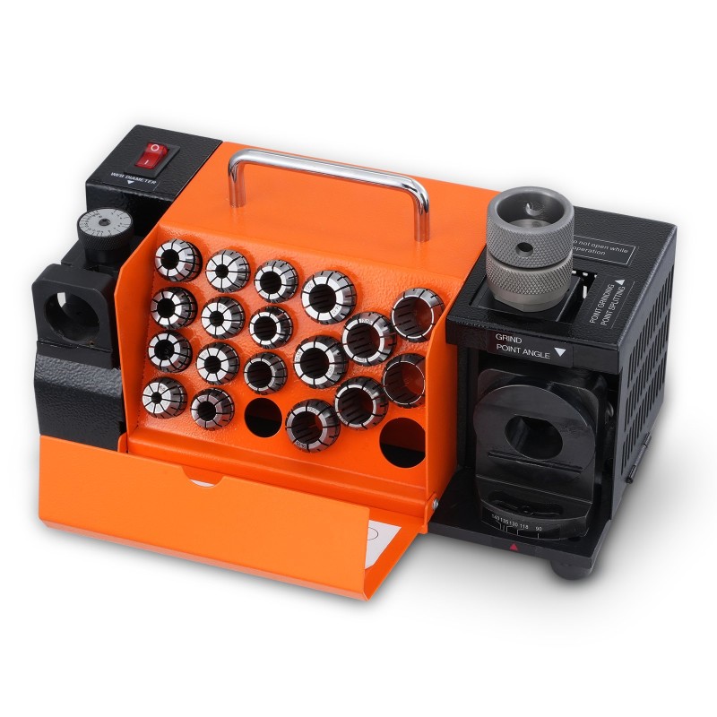 Poranterän teroitin 3–20 mm 18 istukkaa säädettävä 95–135 asteen kulma