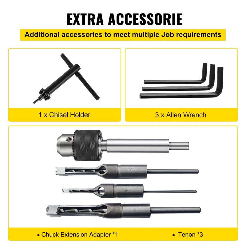 Pöytämallinen tappireikäkone täyskuparimoottori 0,5HP 1700RPM valurautainen työpöytä 13mm istukka