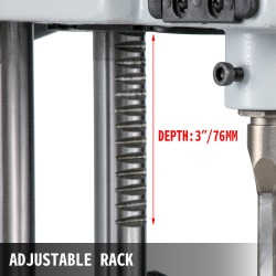 Pöytämallinen tappikone 750 watin valurauta ja teräsrunko taltankapasiteetti 6–12 millimetriä puutöihin