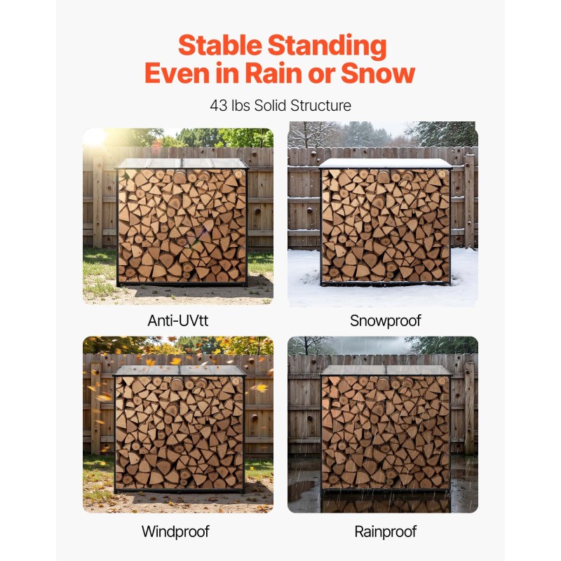 Halkoteline jauhemaalatulla metallirungolla kaltevalla kupukatolla 143 cm 299 kg kantavuus ulkokäyttöön