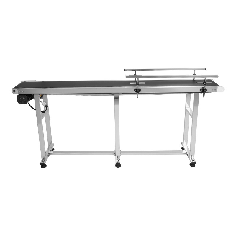 PVC-kuljetinhihna 201-ruostumattomasta teräksestä valmistettu 1803x198mm antistaattinen moottoroitu säädettävä nopeus