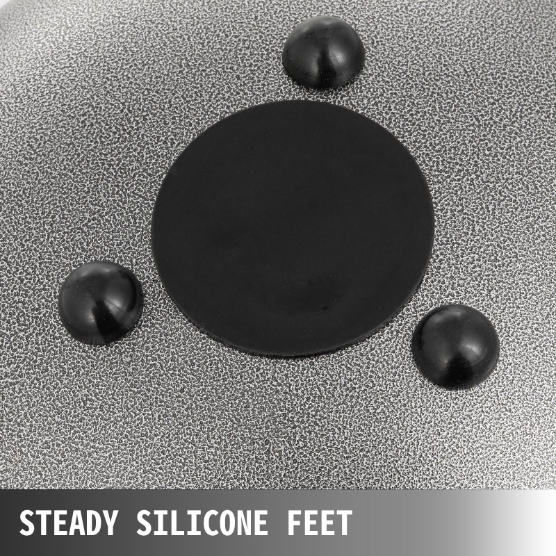 Teräskielirumpu teräs-titaani-seos 12-tuumainen 13-sävelinen C-duuri tummanharmaa sisältää kapulat telineen ja pehmustetun