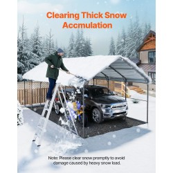 Metallinen autokatos galvanoidusta teräksestä 4x8x3,15m irrotettavilla sivuseinillä