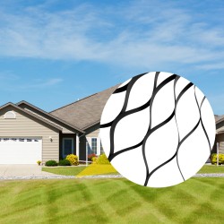 Maaverkko HDPE-muovi 8,2 x 1,2 m 5,1 cm syvyys musta 1 kpl