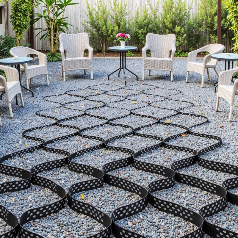 Läpäisevä soraverkko 50 mm 5200 x 2700 mm ajoteille ja pysäköintiin