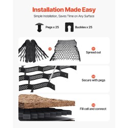 Soraritilä 75 mm syvyys 7600 x 2900 mm vedenläpäisevä ajoteille ja pihalle