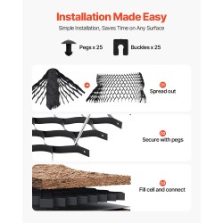 Sora- ja nurmikkoritilä 50 mm syvyys 8200 x 1200 mm ajoteille