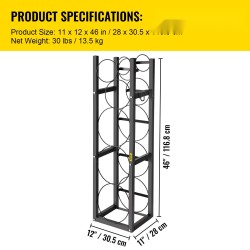 Sylinteriteline hiiliteräksestä 116,8x30,5x28 cm 6 paikkaa kylmäaineille