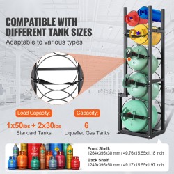 Sylinteriteline A3-hiiliteräs 395×330×1265 mm 6 nestekaasutankille Freonille hapelle typelle