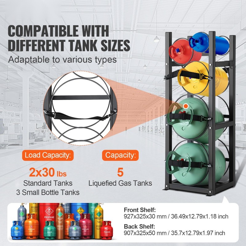 Sylinteriteline hiiliterästä 325×330×928 mm kolmitasoinen 5 säiliölle jauhemaalattu