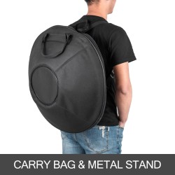 Käsipanni DC04-typpiteräs 22 tuumaa D-molli 9 säveltä ruskea