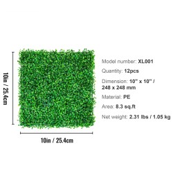 Keinotekoiset puksipuupaneelit PE-materiaalia 12 kpl 248×248 mm UV-suojattu