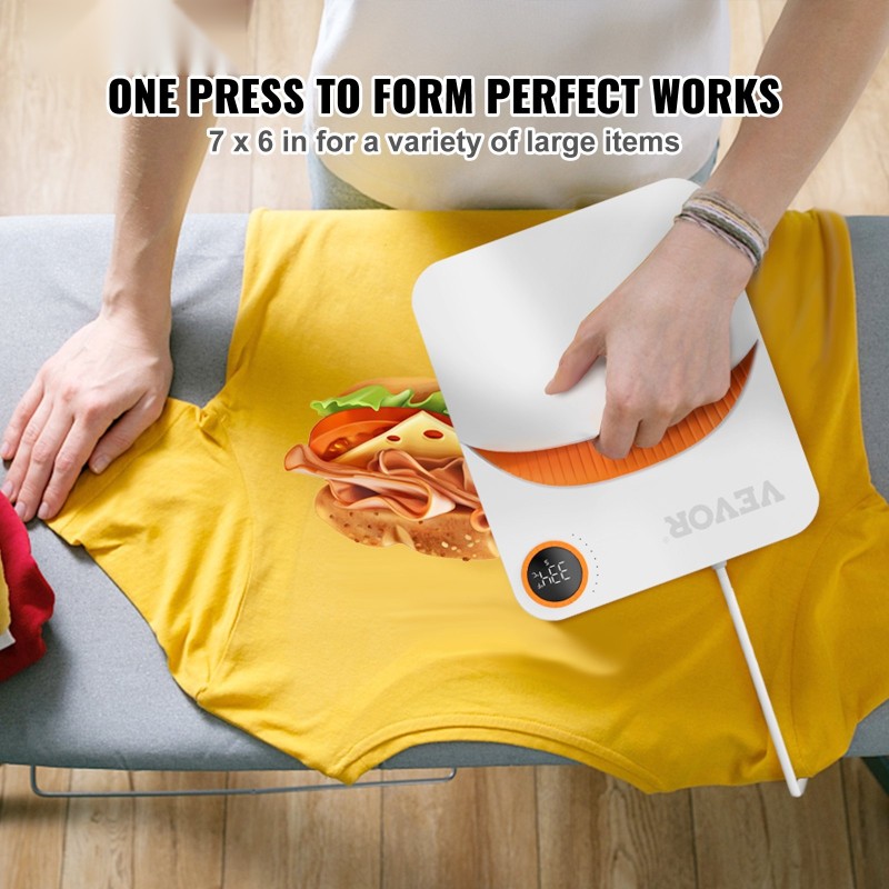 Lämpöprässi 150 x 180 mm teflon-pinnoitettu tekstiileille ja sublimaatioon