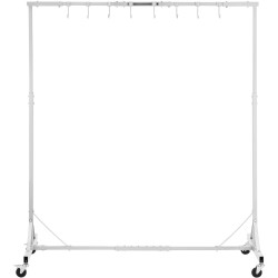 Ajoneuvo-osien maalausteline teräs säädettävä 152–213 cm 30 kg 8 koukkua 4 pyörää