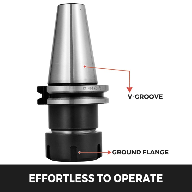 CAT40 työkalupidinsarja 5 kpl ER32 40Cr teräs 70 mm CNC koneisiin