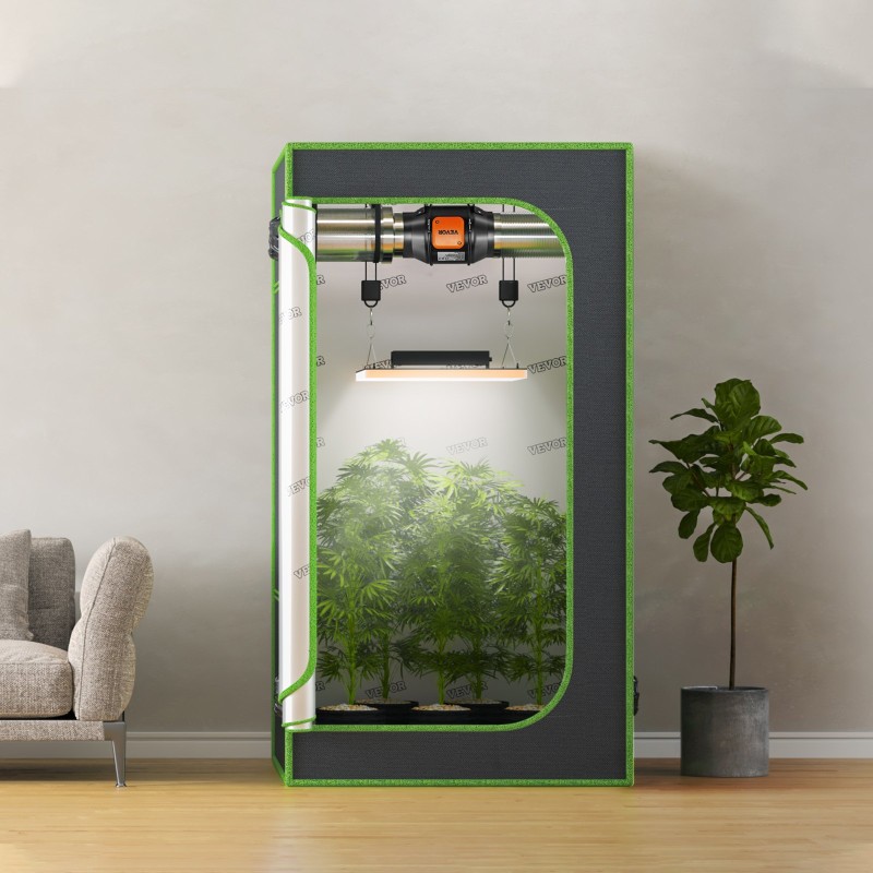 Kanavapuhallin 6-tuumainen ilmavirta 402 CFM EC-moottori lämpötila ja kosteussäädin kasviteltoille