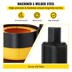 Kantaja- ja pinion-laakerin ulosvetäjä 45 teräs Dana ja Ford yhteensopiva 2 kampakuorta