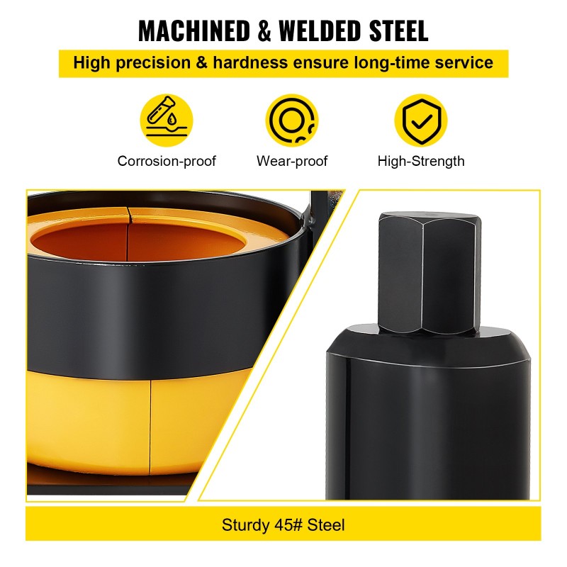 Kantaja- ja pinion-laakerin ulosvetäjä 45 teräs Dana ja Ford yhteensopiva 2 kampakuorta