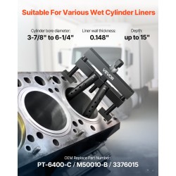 Sylinteriputken ulosvetäjä kestävä teräs 98,43–158,75 mm säädettävillä jaloilla märille sylinteriputkille