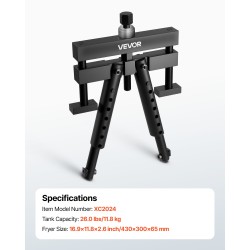 Sylinteriputken ulosvetäjä kestävä teräs 98,43–158,75 mm säädettävillä jaloilla märille sylinteriputkille