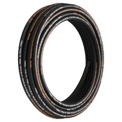 Hydrauliletku synteettistä kumia puoli tuuman 30 5 metrin kahdella teräslankapunoksella