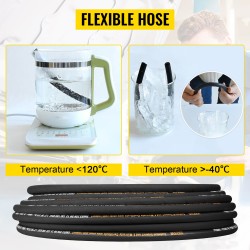 Hydrauliletku synteettistä kumia puoli tuuman 30,5 metrin kahdella teräslankapunoksella