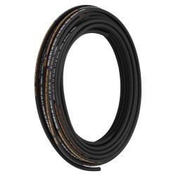 Hydrauliletku synteettistä kumia 1 4 tuumaa 30 5 m paineenkesto 5800 PSI kahdella teräspunoksella