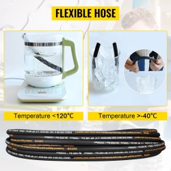 Hydrauliletku synteettistä kumia 1/4 tuumaa 30,5 m paineenkesto 5800 PSI kahdella teräspunoksella