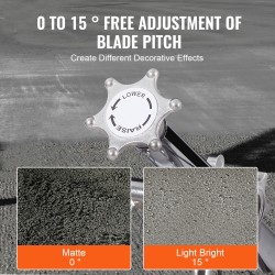 Betonin tasoituskone 46-tuumaisella kellutuslautasella 14 hv bensiinimoottorilla teräsrunkoinen