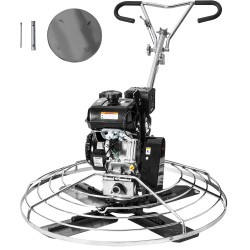 Betonin tasoituskone 46-tuumaisella kellutuslautasella 14 hv bensiinimoottorilla teräsrunkoinen