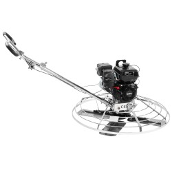 Betonin tasoituskone 46-tuumaisella kellutuslautasella 14 hv bensiinimoottorilla teräsrunkoinen