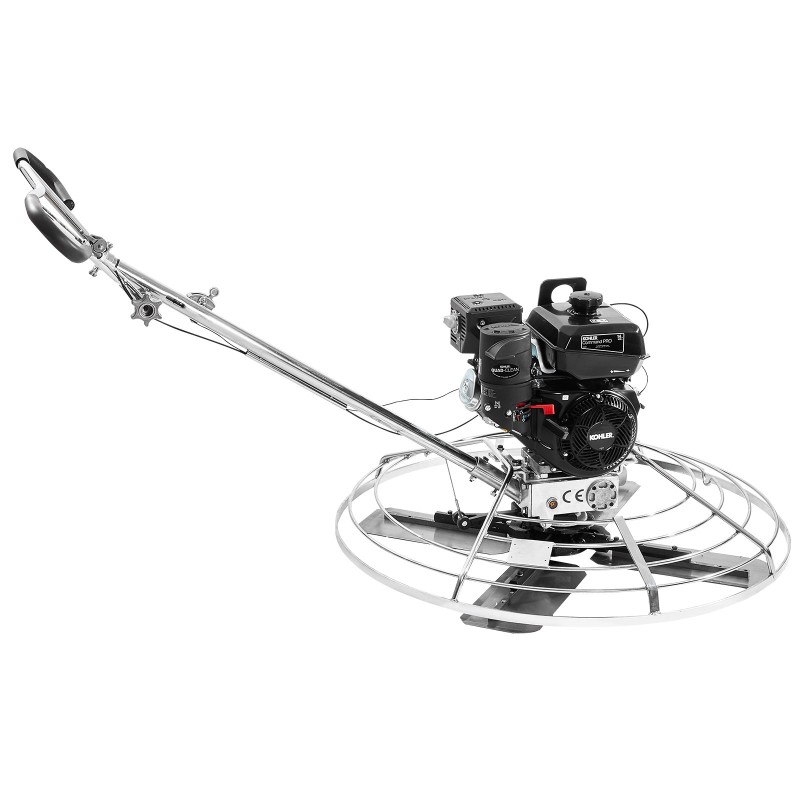 Betonin tasoituskone 46-tuumaisella kellutuslautasella 14 hv bensiinimoottorilla teräsrunkoinen