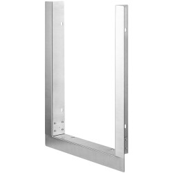 Ulkogrillin viimeistelykehys ruostumatonta terästä 309 x 457 mm aukolla kaksipuoliselle sivupolttimelle