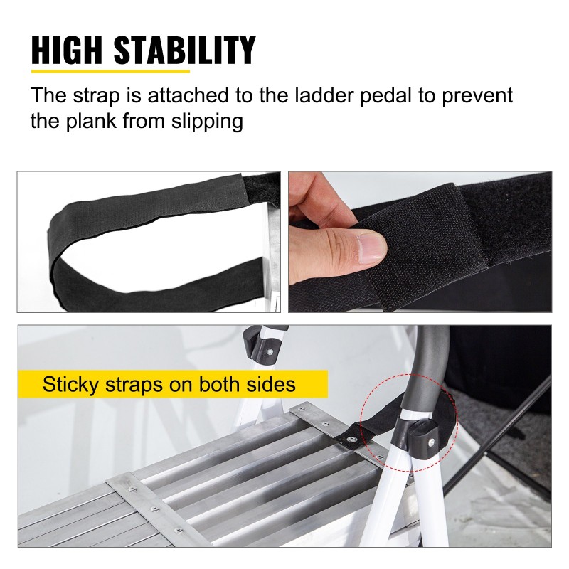 Teleskooppinen alumiinityölauta 2,31–3,83 m 200 kg kantavuus 325 mm leveä askelpinta